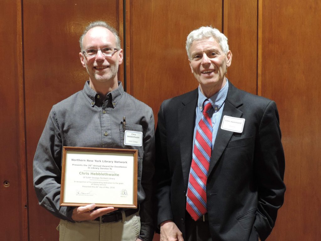 2016 Recipient Chris Hebblethwaite