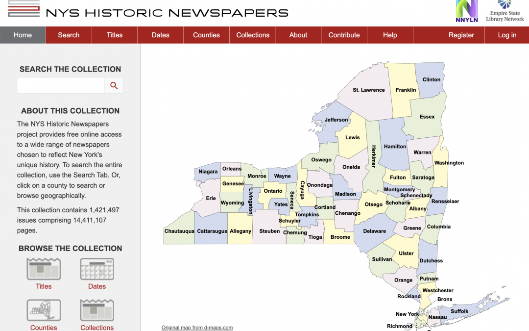 Searching NYS Historic Newspapers